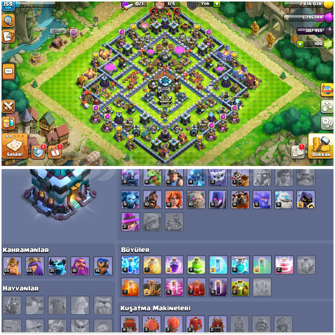 TH13⚡️COC | • 159 LEVEL ARKAPLANLI KÖY TH13⚡️COC | • 159 LEVEL ARKAPLANLI KÖY