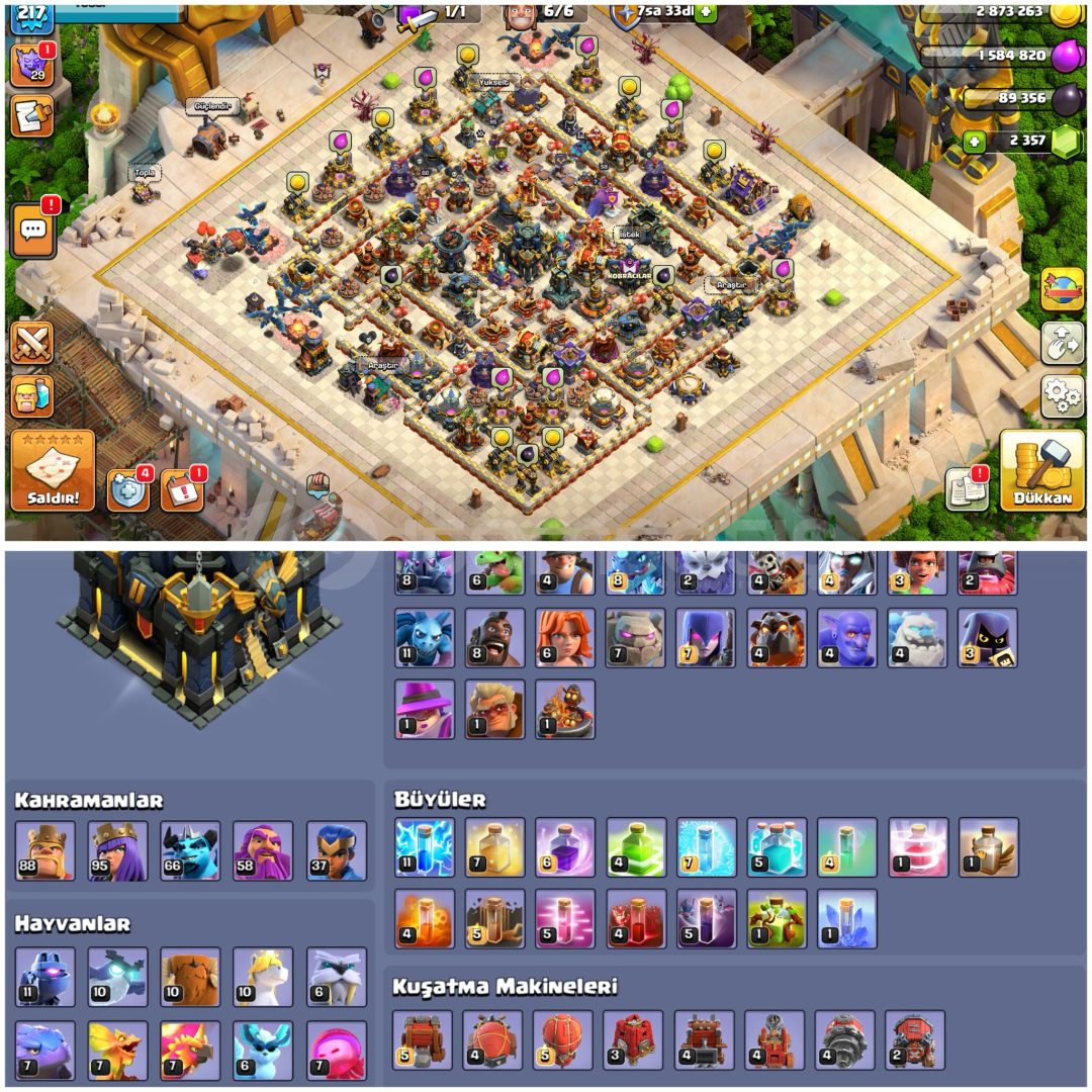TH17⚡️COC | • 217 LEVEL | MAXTAN GEÇMİŞ UYGUN  TH17⚡️COC | • 217 LEVEL | MAXTAN GEÇMİŞ UYGUN