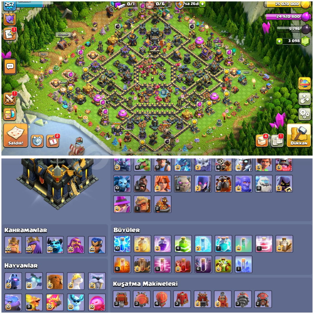 TH17⚡️COC | • 257 LEVEL + 2000+ MADALYA | MAX TH17⚡️COC | • 257 LEVEL + 2000+ MADALYA | MAX
