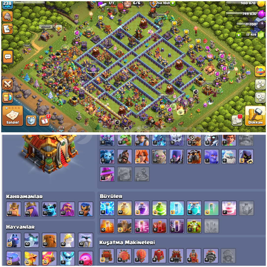 TH16⚡️COC | • 17.419 TAŞLI + DOLU DOLU HESAP TH16⚡️COC | • 17.419 TAŞLI + DOLU DOLU HESAP