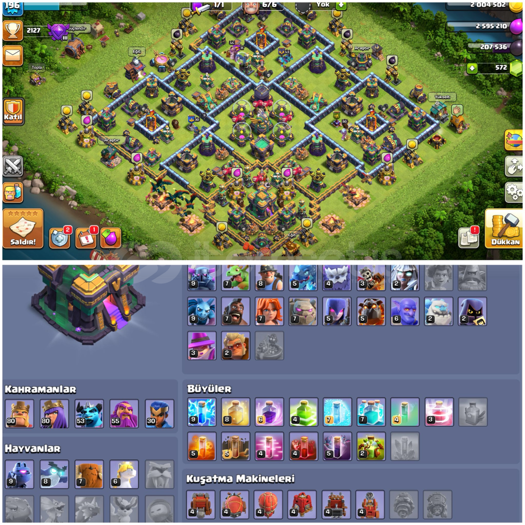 TH14⚡️COC | • DUVAR HARİÇ HER ŞEY MAX + UYGUN TH14⚡️COC | • DUVAR HARİÇ HER ŞEY MAX + UYGUN