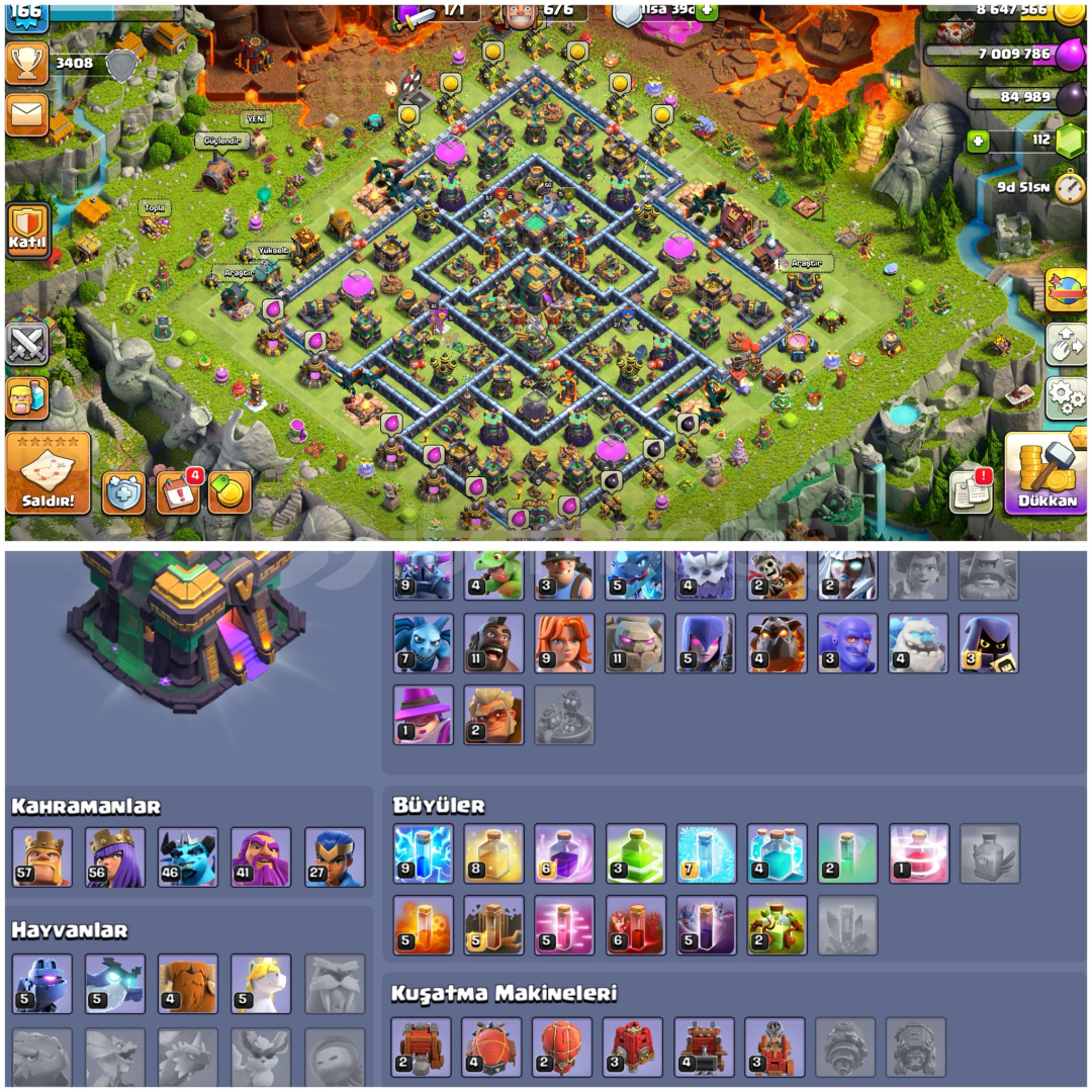 TH14⚡️COC | • 166 LEVEL + ARKAPLANLI KÖY TH14⚡️COC | • 166 LEVEL + ARKAPLANLI KÖY