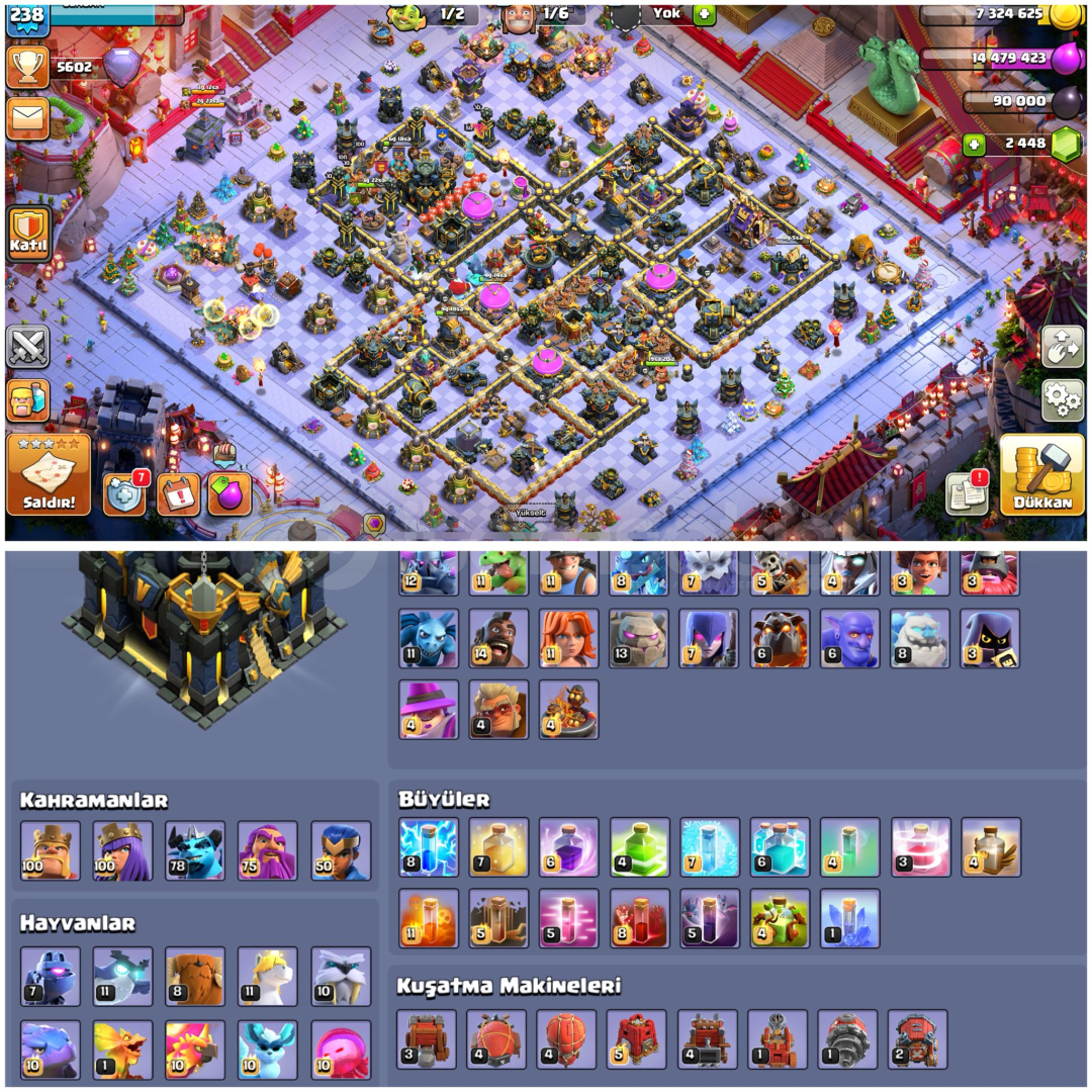 TH17⚡️COC | • PİYASANIN EN İYİSİ + 1733 MADALYA TH17⚡️COC | • PİYASANIN EN İYİSİ + 1733 MADALYA