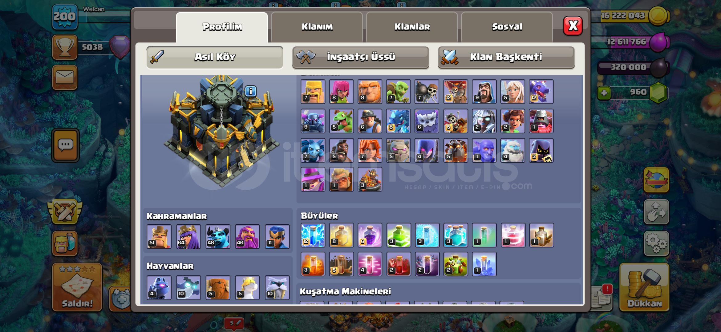 TH17!! Fulle yakın!! KAÇIRMA 200LVL 5100???? TH17!! Fulle yakın!! KAÇIRMA 200LVL 5100????