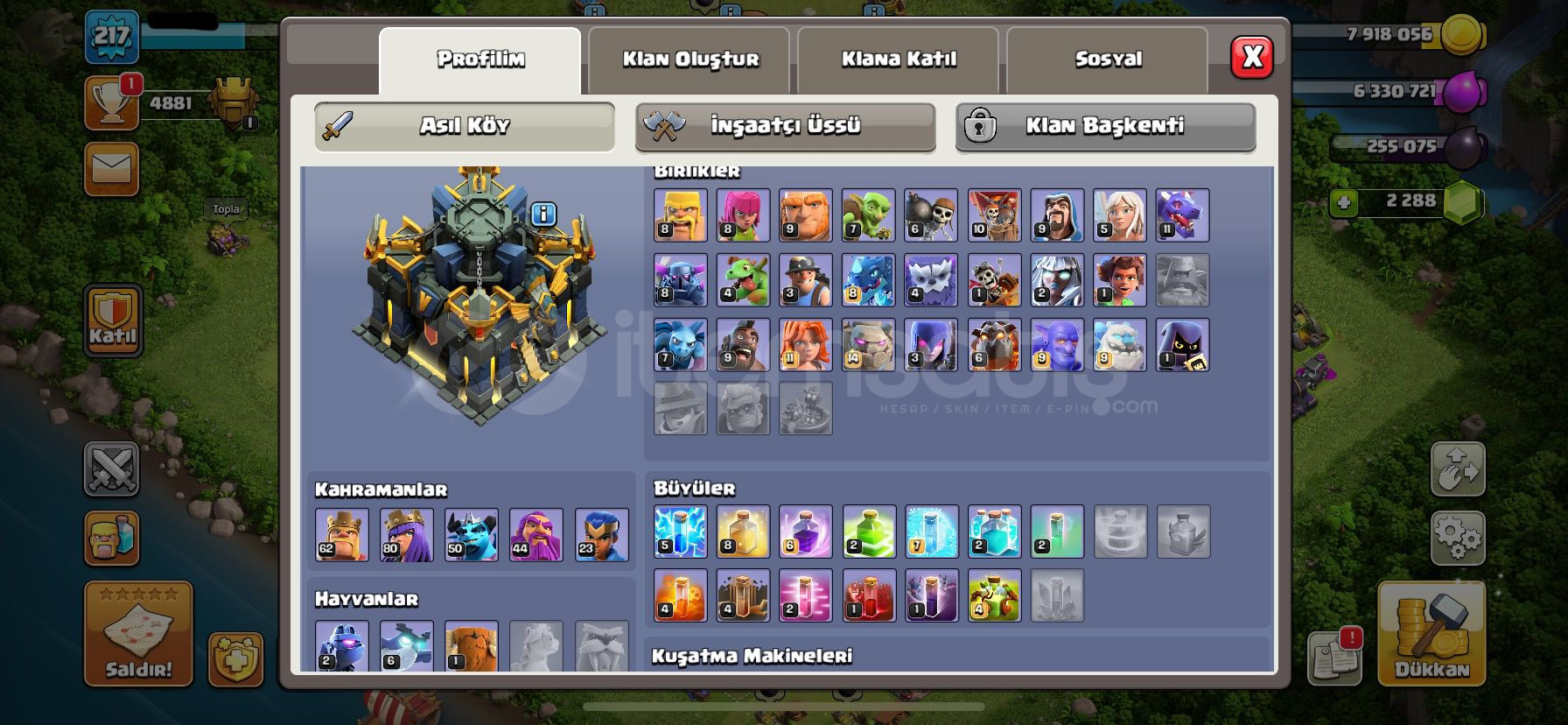 TH17 Hesap Fulle Yakın TH17 Hesap Fulle Yakın