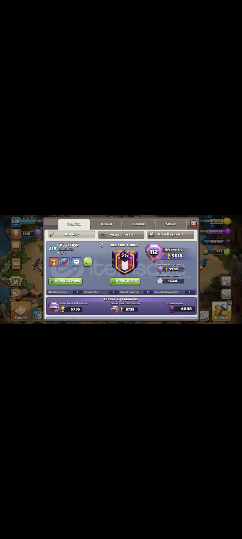 Th17 max 248 lvl globale girmiş kusursuz hesap Th17 max 248 lvl globale girmiş kusursuz hesap
