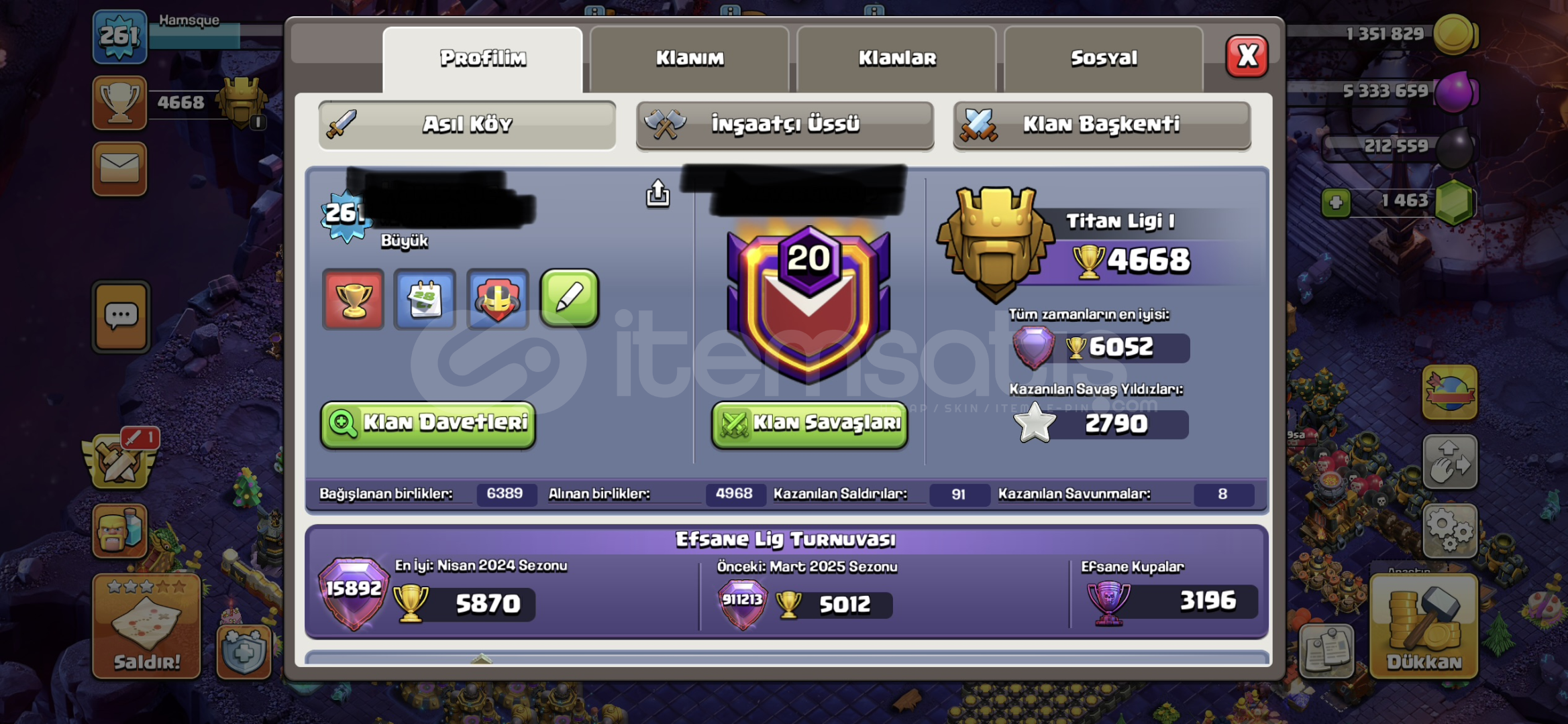 Th17 Max dolu hesap acil satılık Th17 Max dolu hesap acil satılık