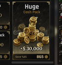 THE FORGE HUGE CASH PACK 30000 CASH