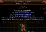 The Infinite Pursuit Bronze Greaves