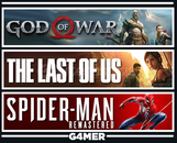 The Last of Us 1 + God of War + Spider-Man RE
