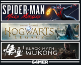 Hogwarts Legacy + Spider Man Miles + Wukong