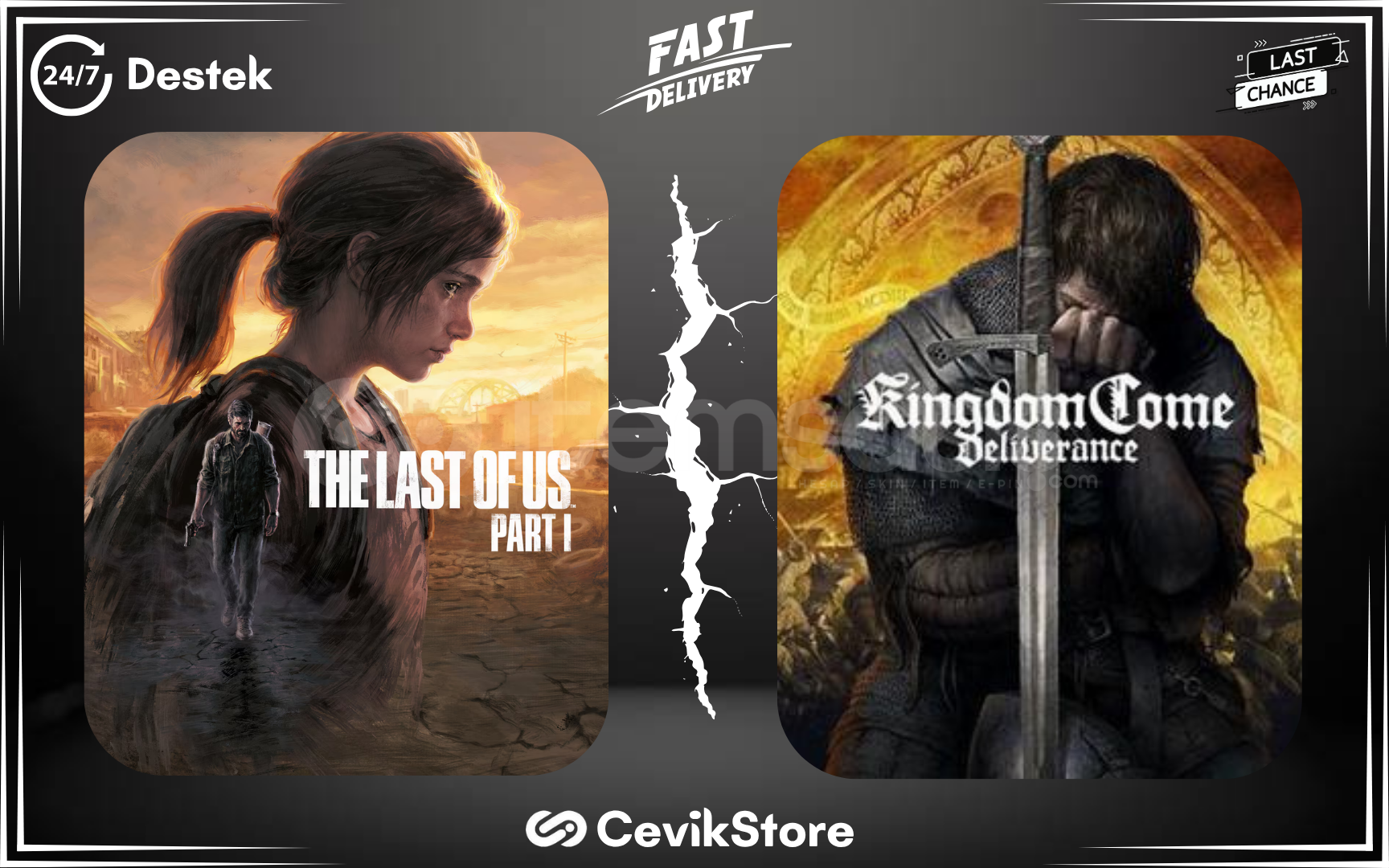 The Last Of Us Part 1 + Kingdom Come Deliverance The Last Of Us Part 1 + Kingdom Come Deliverance