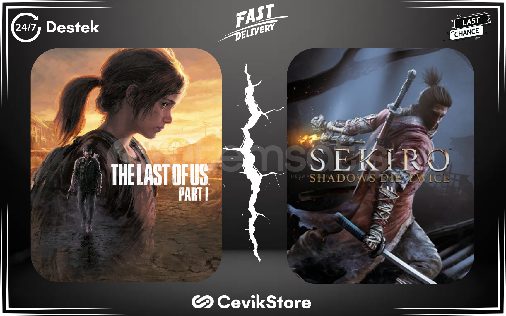 ⭐The Last Of Us Part 1 + Sekiro Shadow Die Twice ⭐The Last Of Us Part 1 + Sekiro Shadow Die Twice