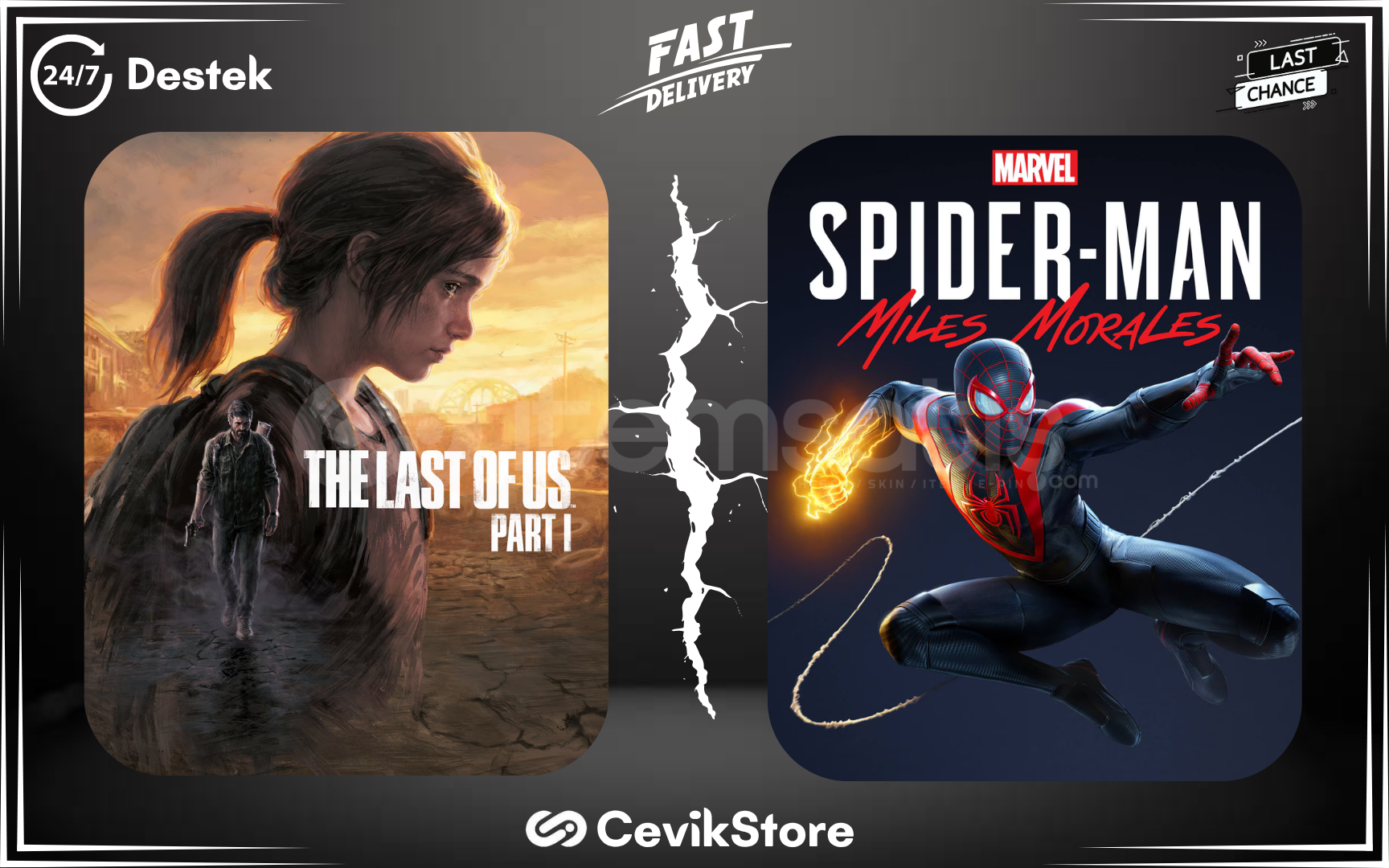 ⭐The Last Of Us Part 1 + Spiderman Miles Morales ⭐The Last Of Us Part 1 + Spiderman Miles Morales