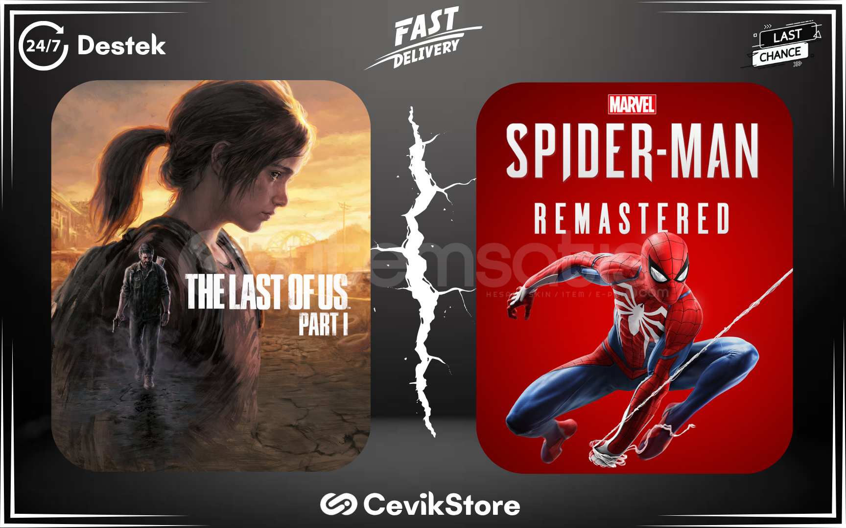 ⭐The Last Of Us Part 1 + Spiderman Remastered⭐ ⭐The Last Of Us Part 1 + Spiderman Remastered⭐