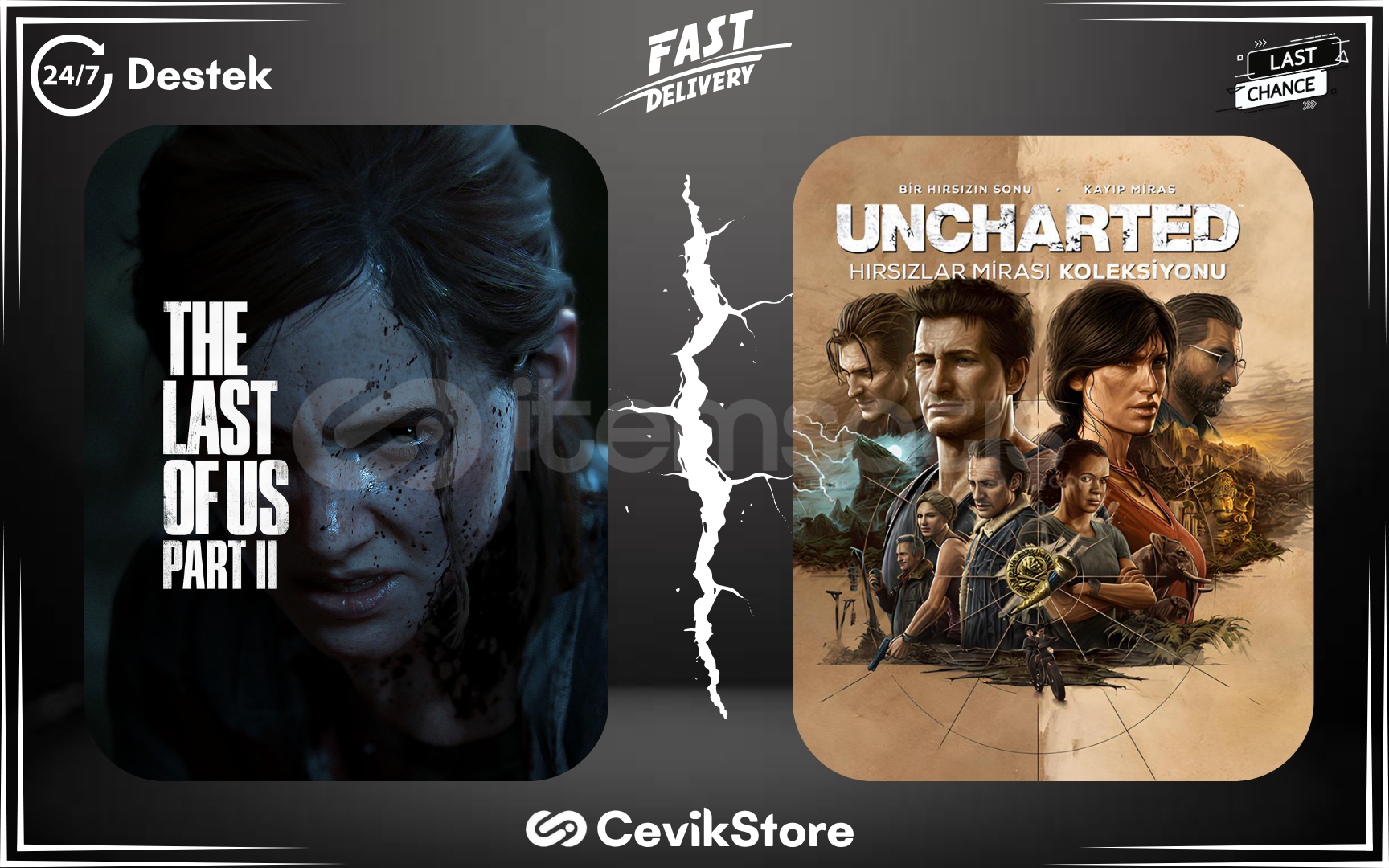 ⭐The Last Of Us Part 2 + Uncharted Hırsız Mirası ⭐The Last Of Us Part 2 + Uncharted Hırsız Mirası