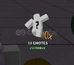 The Strongest Battlegrounds 10x Emotes