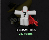The Strongest Battlegrounds 3 Cosmetics