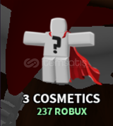 The Strongest Battlegrounds 3x Cosmetics 