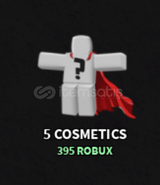 The Strongest Battlegrounds 5 Cosmetics