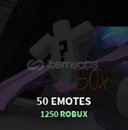 ✨The Strongest Battlegrounds 50x EMOTES✨