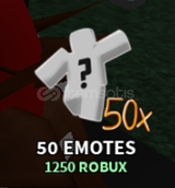 The Strongest Battlegrounds 50x Emotes