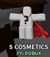 The Strongest Battlegrounds 5x Cosmetics