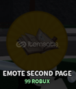 The Strongest Battlegrounds Emote Second Page