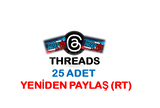 THREADS 25ADET (RT) ORGANİK GERÇEK KULLANICILAR