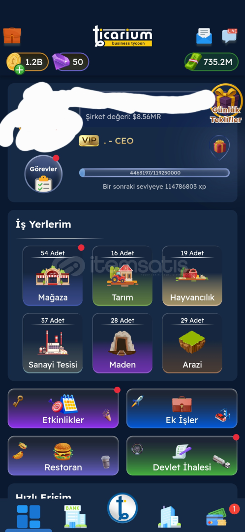TİCARİUM 9 MİLYAR DOLU HESAP ALICISINI BEKLİYOR TİCARİUM 9 MİLYAR DOLU HESAP ALICISINI BEKLİYOR