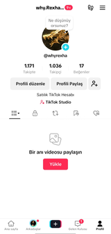 Tiktok 1 K takipçi Hesap (Gerçek) Takipçili