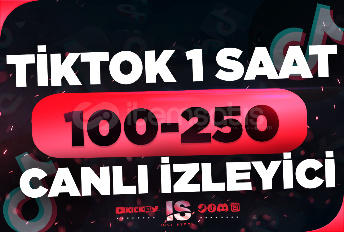 ⭐Tiktok 1 Saat 100-250 Canlı İzleyici - KEŞFET⭐ ⭐Tiktok 1 Saat 100-250 Canlı İzleyici - KEŞFET⭐