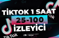 Tiktok 1 Saat 25-100 Canlı İzleyici - KEŞFET