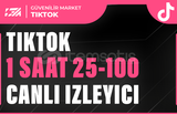 Tiktok 1 Saat 25-100Canlı İzleyici - KEŞFET