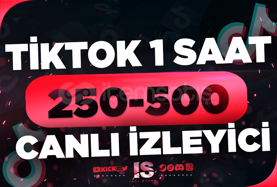 ⭐Tiktok 1 Saat 250-500 Canlı İzleyici - KEŞFET⭐ ⭐Tiktok 1 Saat 250-500 Canlı İzleyici - KEŞFET⭐
