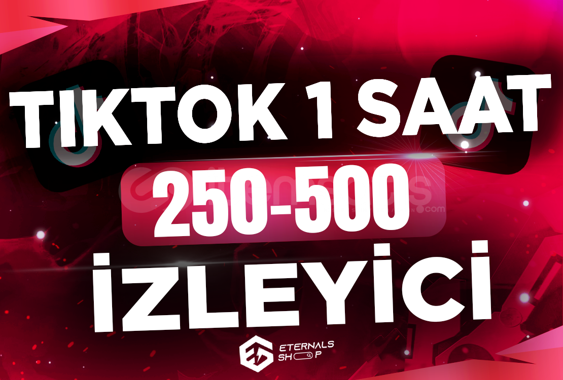 Tiktok 1 Saat 250-500 Canlı İzleyici - KEŞFET Tiktok 1 Saat 250-500 Canlı İzleyici - KEŞFET