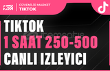 Tiktok 1 Saat 250-500Canlı İzleyici - KEŞFET