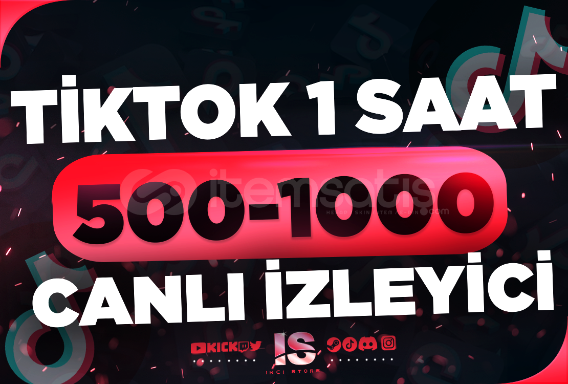 ⭐Tiktok 1 Saat 500-1000 Canlı İzleyici ⭐ ⭐Tiktok 1 Saat 500-1000 Canlı İzleyici ⭐