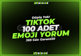 ⭐TikTok 100 Adet Emoji Yorum