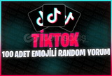 ⭐[KALİTELİ] 100 Adet Emojili Random Yorum