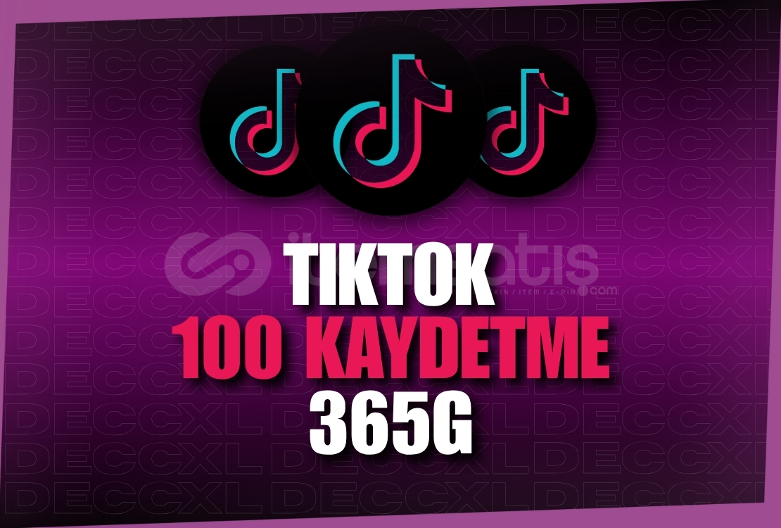 ⭐Tiktok 100 Kaydetme - 365G  ⭐Tiktok 100 Kaydetme - 365G