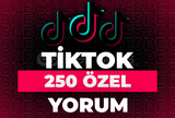 ⭐Tiktok 250 Özel Yorum + 30 Gün Garanti⭐
