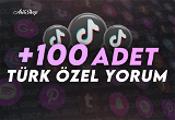 ✨Tiktok 100 Özel Türk Yorum + Etkileşim