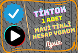 TikTok - %100 Türk Mavi Tikli Hesap 1 Yorum ⭐