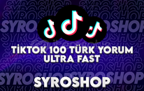 ⭐TİKTOK 100 TÜRK YORUM ORGANİK⭐
