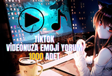 TikTok - 1.000 Adet Emoji Yorum ⭐