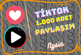 TikTok - 1.000 Adet Paylaşım⭐