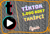 TikTok - 1.000 Adet Takipçi ⭐