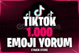 ⭐TİKTOK 1000 EMOJİ YORUM