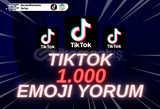 ⭐TİKTOK 1.000 EMOJİ YORUM⭐